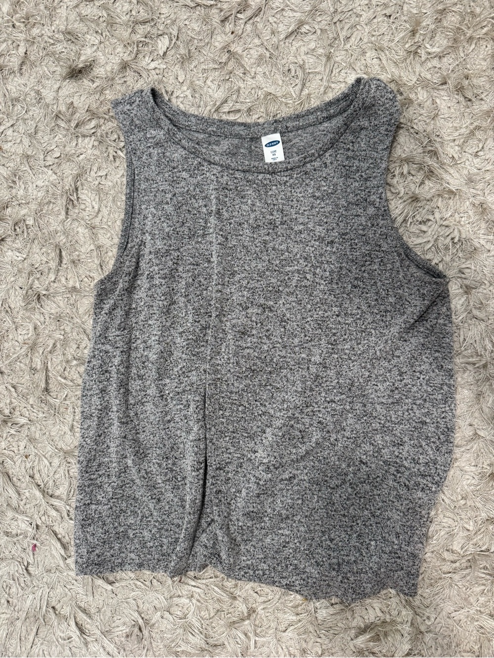 Old Navy Women's Gray Sleeveless Knit Tank Top, Size XS
